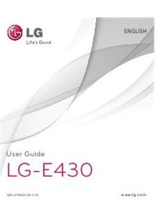 LG E 430 manual. Camera Instructions.